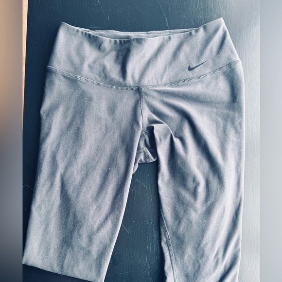 NIKE DRI-FIT Blue Athletic Leggings Gray - Picture 4 of 8